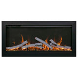 Amantii Symmetry Bespoke 74 Inch Indoor or Outdoor Built-In Electric Fireplace