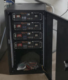 EG4 Enclosed 6 Slot Battery Rack [Pre-Assembled] | Wheels Included | Bus Bar Covers | Welded (Grey)