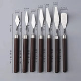 1/3/5/7Pcs/Set Stainless Steel Oil Painting Knife Artist Spatula Art Tools stationery Cake baking supplies painting drawing cute