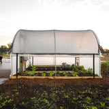 10' x 12' Backyard Greenhouse Kit with Scissor Door & Roll-Up Sides