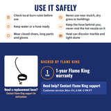Flame King Auto Ignition Heavy Duty Propane Torch Weed Burner 340,000 BTU with Blast Trigger