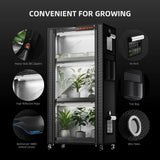 Spider Farmer 4 Tier Plant Stand + 6 x 18W LED Light Bars + 1' 2" x 2' 4" Grow Tent Kit
