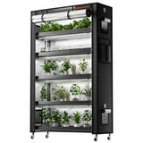 Spider Farmer 6 Tier Plant Stand + 10 x 22W LED Lights Bars + 1' 4" x 3' 8" Grow Tent Kit