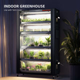Spider Farmer 6 Tier Plant Stand + 10 x 22W LED Lights Bars + 1' 4" x 3' 8" Grow Tent Kit