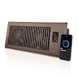 AC Infinity AIRTAP T4, Quiet Register Booster Fan System, Brown Bronze, for 4" x 12" Registers