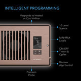 AC Infinity AIRTAP T4, Quiet Register Booster Fan System, Brown Bronze, for 4" x 10" Registers