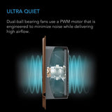 AC Infinity AIRTAP T4, Quiet Register Booster Fan System, Brown Bronze, for 4" x 12" Registers