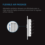 AC Infinity Register Ventilation Grille 4" x 12", White