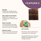 Reusable Wood Trays for Leafcutter Bees