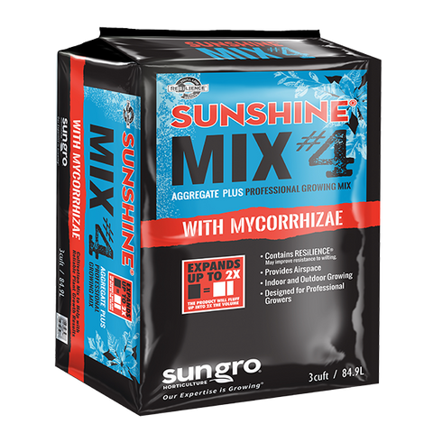 SUNSHINE Mix #4 w/ Mycorrhizae – North Central - 3 CFC Bag