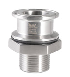 Stainless Tri-Clamp Weldless Bulkhead