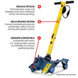 Concrete Crack Chaser 4.5" Grinder Epoxy & Concrete Repair Walk Behind