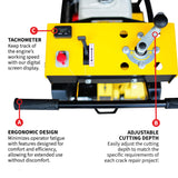 8" Crack Chaser Concrete Repair Saw with 13 HP Honda GX390 Engine