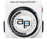 Autopilot Dual-Outlet Analog Grounded Timer, 1725W, 15A, 15-Minute On/Off, 24 Hour