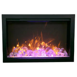 Amantii 33 inch Traditional Bespoke Smart Indoor Outdoor Electric Fireplace