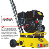 8” Gas Concrete Scarifier Planer Grinder with 5.5 HP Honda Engine & Drum