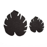 Kostr™ - Double sided leaf-shaped plant pot coaster - Cork + Pineapple leather