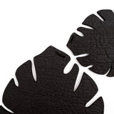 Kostr™ - Double sided leaf-shaped plant pot coaster - Cork + Pineapple leather