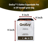 GroEzy™ 5 Gallon Expandable Pot in UV treated grow bag