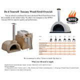 WPPO Tuscany DIY Wood-Fired Oven (50D x 39W x 25H)