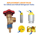 Flame King 239lb and 420lb Refrigerant Tank Liquid Valve