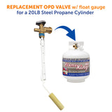 Flame King 20lb OPD Valve with Float Gauge