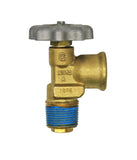 Flame King POL Valve for RV ASME Horizontal Propane Tanks
