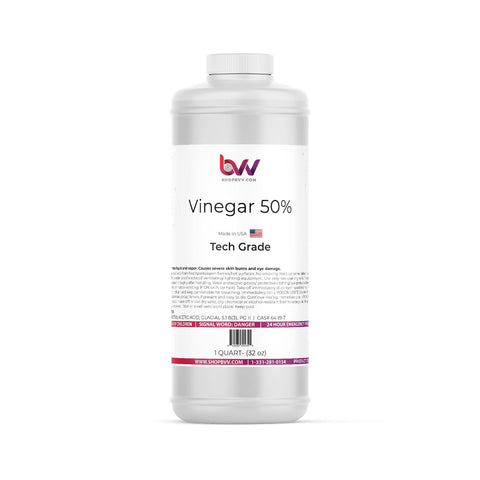 BVV Vinegar 50% Technical Grade Industrial Stregnth
 - 1 Quart