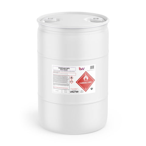 BVV Vinegar 50% Technical Grade Industrial Stregnth
 - 55 Gallons
