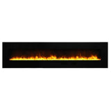 Amantii 26" Wall Mount/Flush Mount Electric Fireplace with Glass Surround