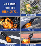 Flame King Auto Ignition Heavy Duty Propane Torch Weed Burner 340,000 BTU with Blast Trigger