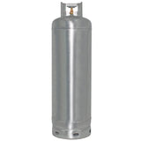 Flame King 100lb Empty Galvanized Propane Tank LP Cylinder with POL Valve