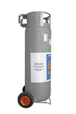 Flame King 100lb Empty Horizontal & Vertical Propane Cylinder with POL & Wheels