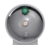 Flame King 100lb Empty Horizontal & Vertical Propane Cylinder with POL & Wheels
