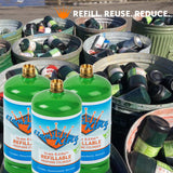 Flame King Refillable 1 lb Propane Cylinder, DOT-Certified LP Tank