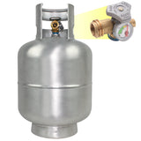 Flame King Lightweight 20lb Aluminum Propane Tank LP Cylinder with OPD & Gauge