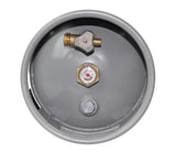 Flame King 30lb Horizontal & Vertical Propane Cylinder Gauge OPD & Wheels