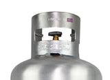 Flame King Lightweight Aluminum 40lb Propane Tank Cylinder Premium OPD Valve