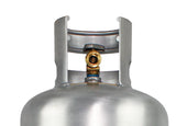 Flame King Lightweight Aluminum 40lb Propane Tank Cylinder Premium OPD Valve