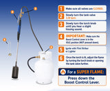 Flame King Heavy Duty Propane Torch Weed Burner 500,000 BTU with Flint Striker