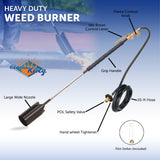 Flame King Heavy Duty Propane Torch Weed Burner 500,000 BTU with Flint Striker