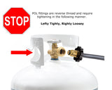 Flame King Heavy Duty Propane Torch Weed Burner 500,000 BTU with Flint Striker