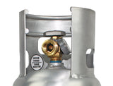 Flame King Lightweight 5lb Aluminum Propane Tank LP Cylinder with OPD & Gauge