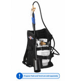 Flame King Propane Tank Backpack Carrier for 5lb or 10lb Cylinder For Weed Burner Torch