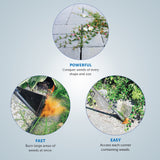 Flame King Propane Torch Wide Flame Weed Burner with Integrated Push Button Igniter