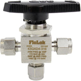 3 Way Ball Valve - Fractional Tube Fitting