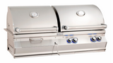 Fire Magic Aurora A830i Gas/Charcoal Combo Built-In Grill with Analog Thermometers