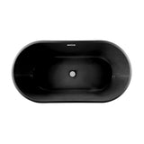 Swiss Madison Claire 60" Freestanding Bathtub in Matte Black