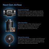 AC Infinity Advance Grow Tent System 2x2 1-Plant Kit Integrated Smart