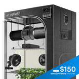 AC Infinity Advance Grow Tent System 4x4 4-Plant Kit Integrated Smart